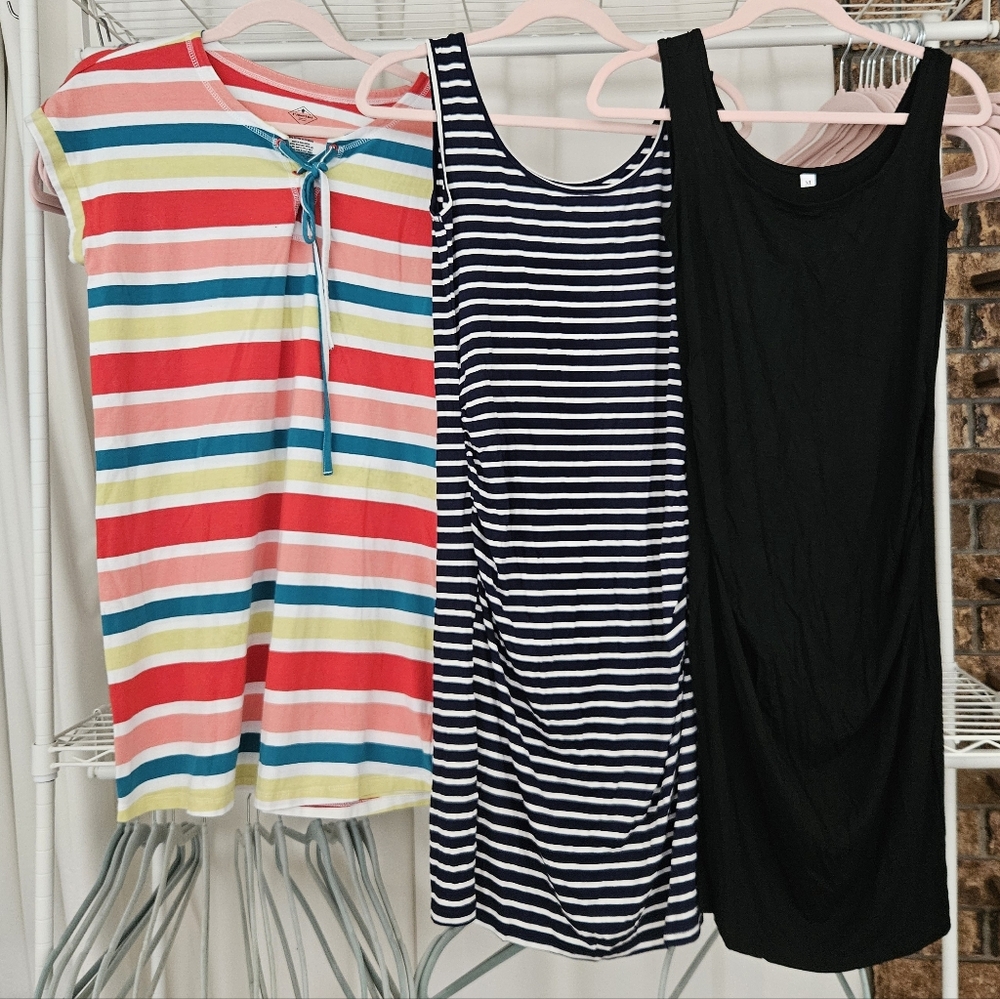 Maternity 3 Summer Dress Bundle Size M